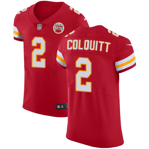 Nike Chiefs #2 Dustin Colquitt Red Team Color Men's Stitched NFL Vapor Untouchable Elite Jersey - Click Image to Close